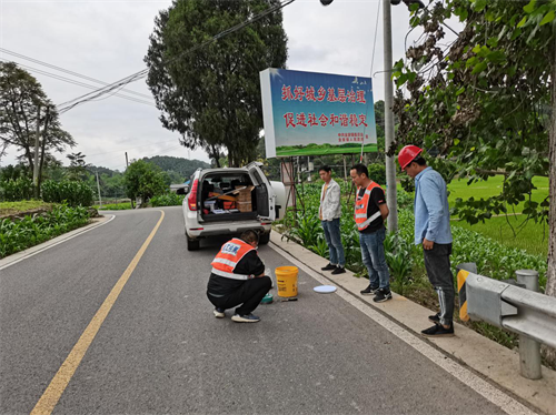 檢測公司順利完成S101線射洪段公路改建工程(西段）連接線建設(shè)工程項(xiàng)目交工驗(yàn)收現(xiàn)場檢測